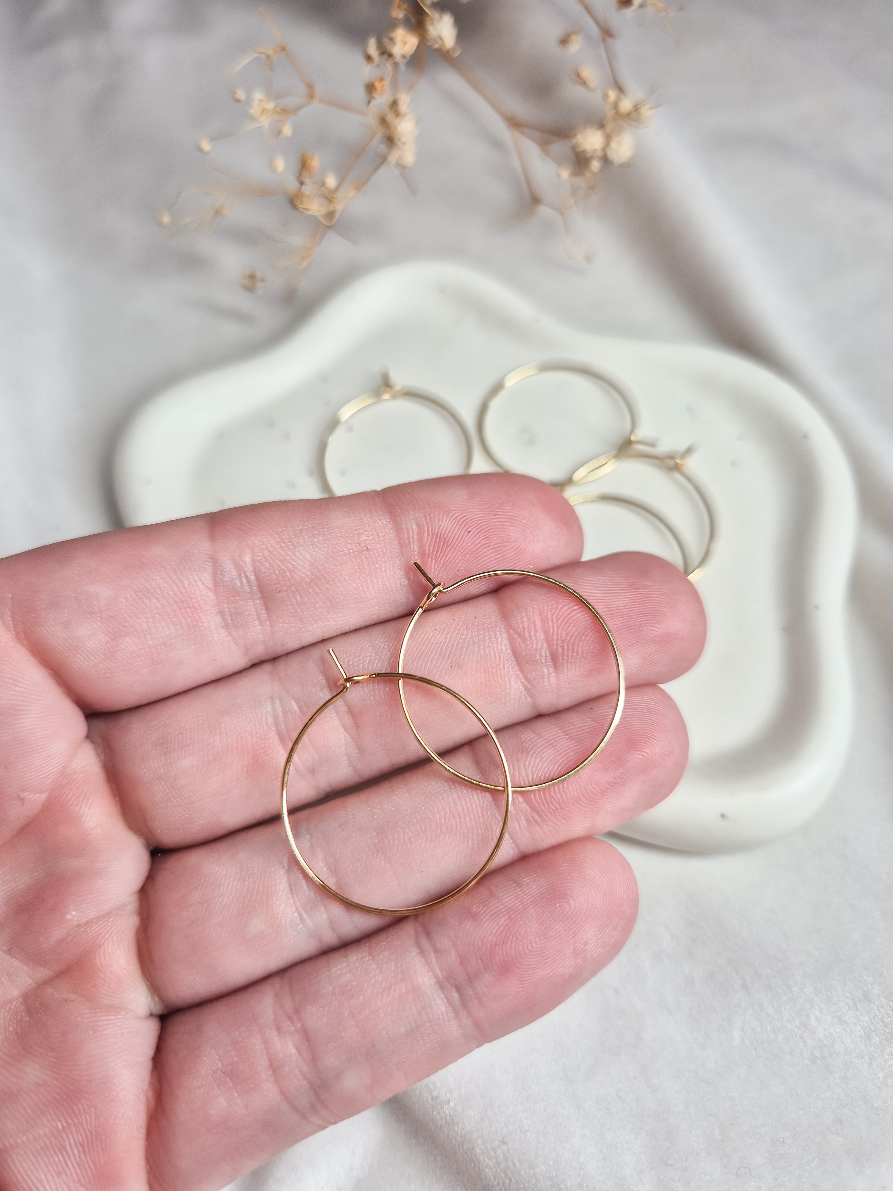 Oorbel Hoops Stainless Steel 18K Gold Plated