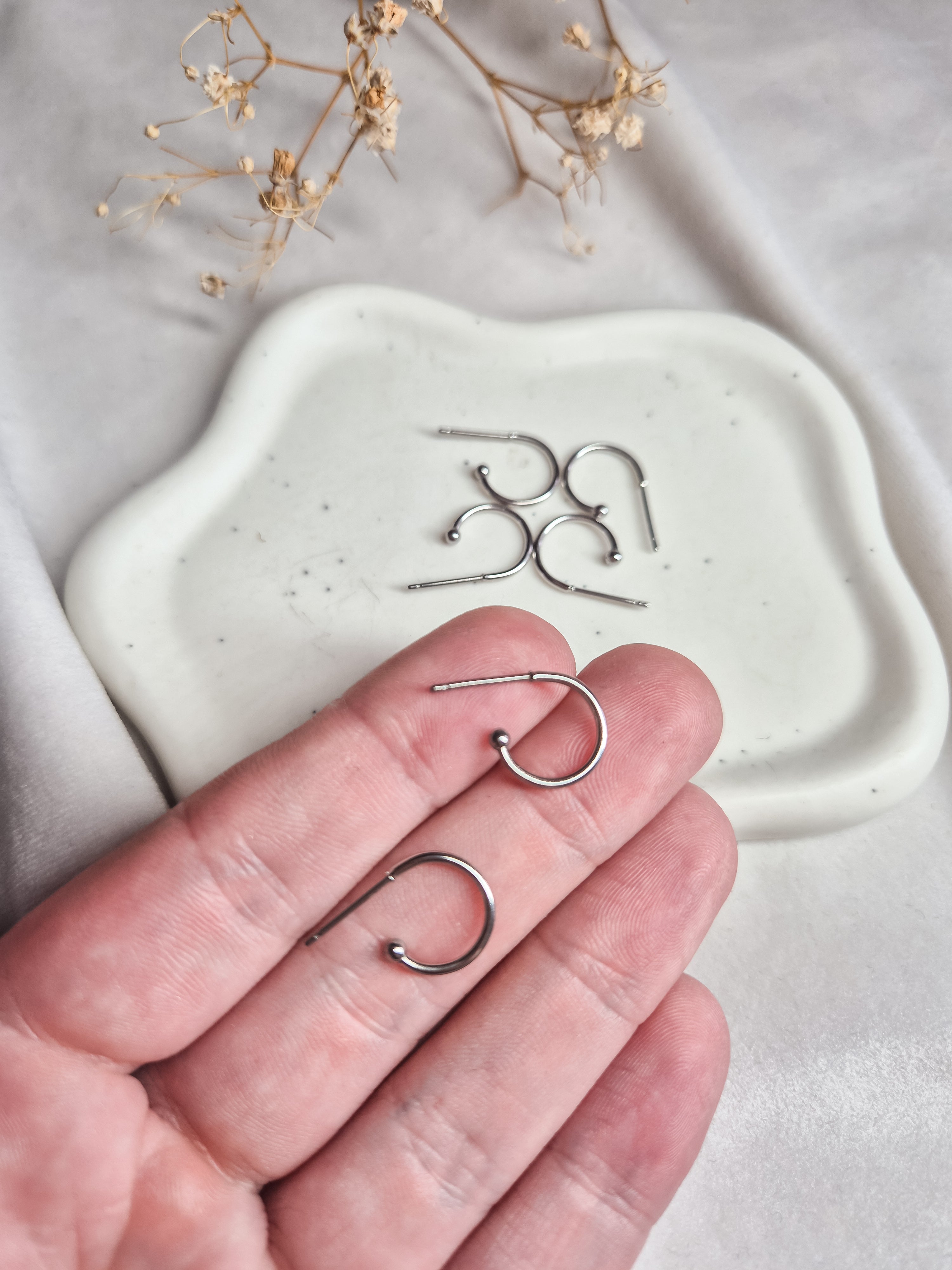 Oorbelstekers Hooks Stainless Steel 24K Gold Plated