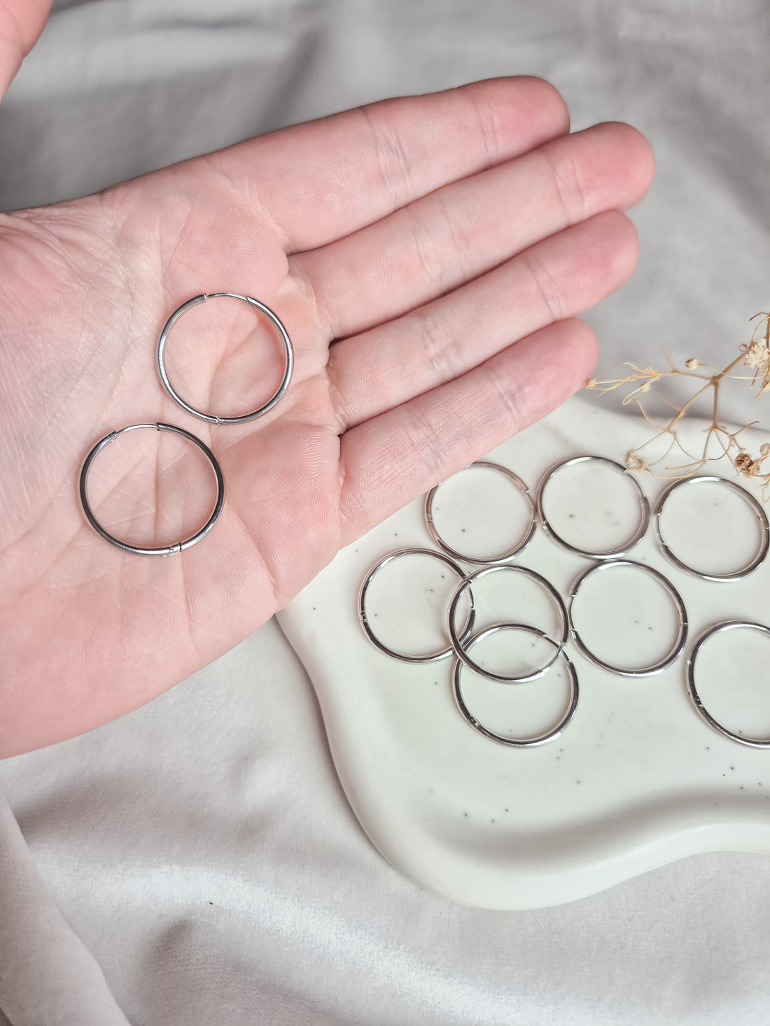 Creolen 20mm Stainless Steel 18K Gold Plated