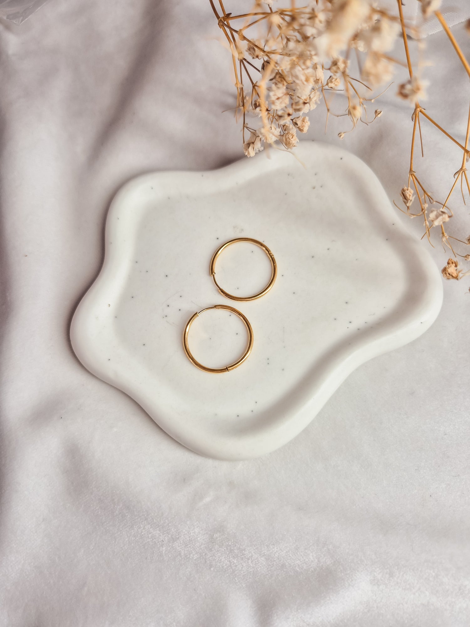 Creolen 20mm Stainless Steel 18K Gold Plated