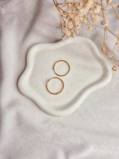 Creolen 20mm Stainless Steel 18K Gold Plated