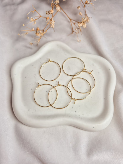 Oorbel Hoops Stainless Steel 18K Gold Plated