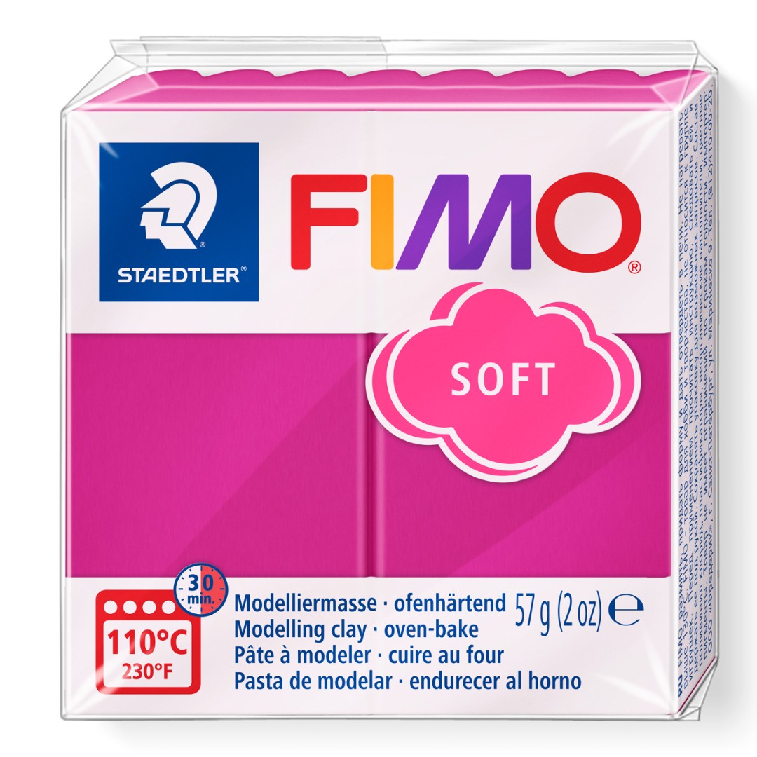 Fimo soft boetseerklei 57 g raspberry