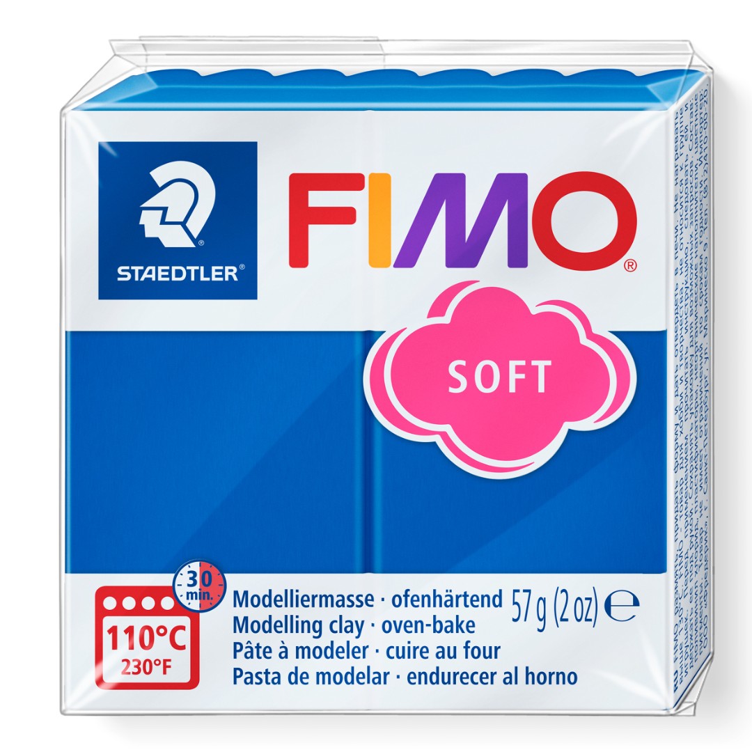 Fimo soft boetseerklei 56 g pacificblauw